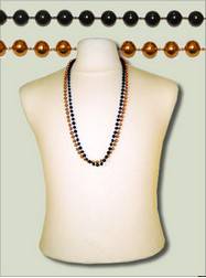 Halloween Beads 33" Black and Orange Round