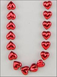 Heart Themes 33" 14mm Red Hearts