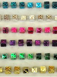 Gaming & Casino - 33" Assorted Metallic Dice Beads
