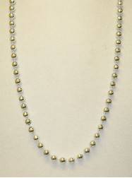 36" 10mm Round Metallic Silver