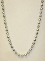 48" 12mm Round Metallic Silver