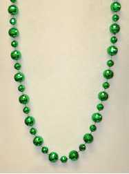 48" 20mm & 14mm Globe Metallic Green Bead