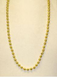 36" 10mm Round Metallic Gold