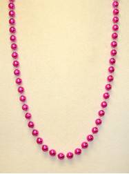 36" 10mm Round Metallic Pink