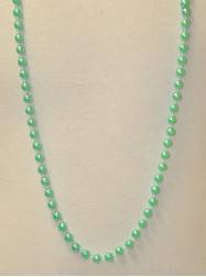 48" 10mm Misty Green Pearl Beads