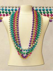 48" inch 16mm Assorted Metallic Beads