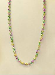 39" Purple, Green and Gold Pearl 3 Tone with PPG Spacer Beads