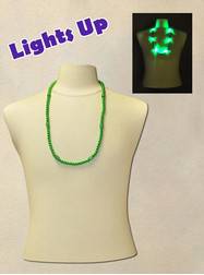 33" Green Blinky Bead with 6  Flashing Lights