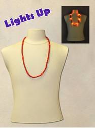 33" Red Blinky Bead with 6  Flashing Lights