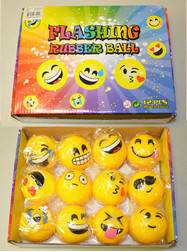 Light-Up Smiley Face Bouncy Balls