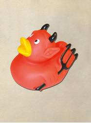3.5" Devil Rubber Duck