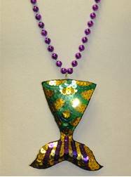 36" 10MM Sequin Mermaid on Metallic Purple Bead
