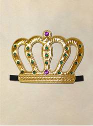 Fun Accessories - Metallic Gold Headband with Elastic