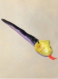 Plush Dolls & Toys - 60" Sequin Snake With Yellow Head