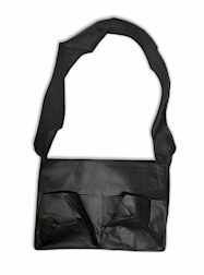 Black Crossbody Bag With 46.5" Strap