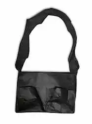 Black Crossbody Bag With 46.5" Strap