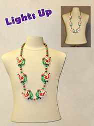 PVC LED Christmas Beads Happy Santa