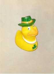 Irish Squeaky Duck Rubber Duck