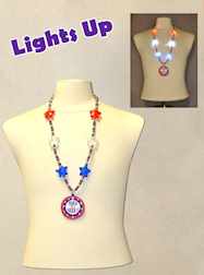 Light-Up Red, Silver & Blue Proud To Be American -