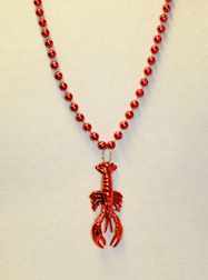 Creatures & Critters - 42" Red Crawfish Bead - DOZ