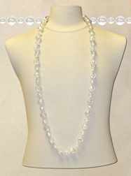 48" 12mm Globe Silver Metallic Beads - DOZEN - 12