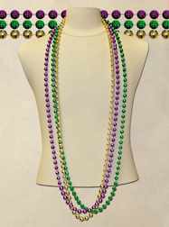 33" 7mm Globe Metallic Purple, Green and Gold - GR