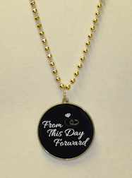"From This Day Forward " Decal Bead  in Gold - Cop