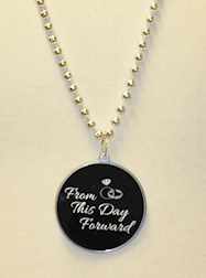 "From This Day Forward " Decal Bead  in Silver