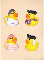 2" Girly Pirate Rubber Ducks - DOZEN