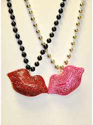 33" 8MM Beautiful Stuffed Red and Pink Rhinestone