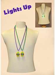 33" 7MM LED Black and Gold Fleur De Lis Medallion