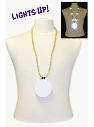 33" Green Blinky Bead with 6  Flashing Lights and