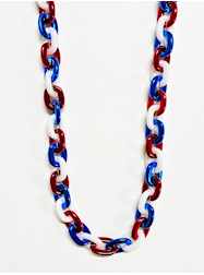 42" Chain Single Red, White & Blue
