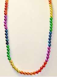 41" 12mm Round Metallic Rainbow Theme - K-697