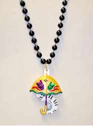 36" New Orleans Themes Second Line Umbrella and Pi