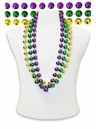 42" 22mm Round Metallic Purple, Green & Gold Throw