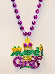 Purple Mardi Gras With Crown Purple, Green And Gol