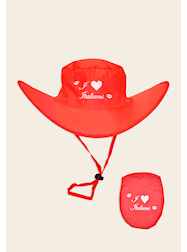 Red Foldable Hat W/I Love Italians - Dozen - 12 Pi