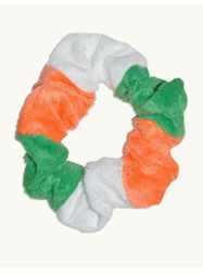 Green/White/Orange Hair Scrunchies -Irish -2 Dozen