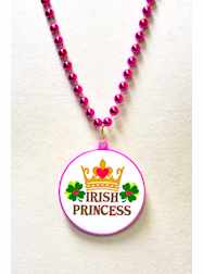33" Green and Pink Irish Princess Decal - Dozen -