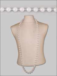 60" 18mm Pearls White - SIX Necklaces