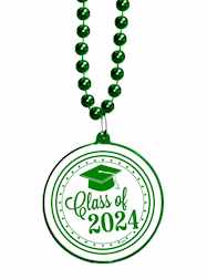 2024 Graduation Beads Graduation Decals in Green