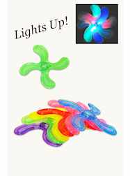Light Up Four Arm Boomerang  - Dozen - 12 Pieces