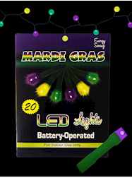 7 20 Light W/On-Off Switch Battery Op. Purple, Yel