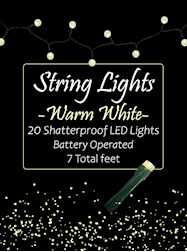 7 20 Light W/On-Off Switch Battery Op. Warm White