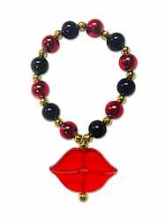 Heart Theme Bracelets Red Lips - Copy