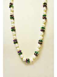 40" White Purple Green and Gold Cluster Spacers -6