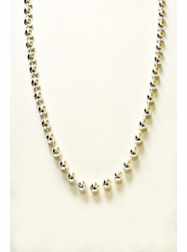 48" 10mm Round Metallic Silver - DOZEN - 12 PIECES