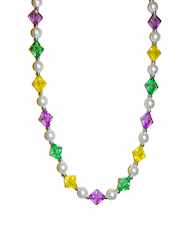 40" 20MM Diamond Cut Acrylic Purple, Green & Gold