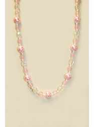 44" 18MM White W/Pink Breast Cancer Ribbon